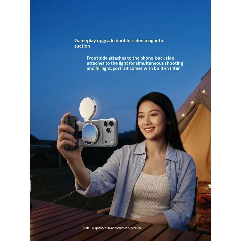 텔레신 미니 셀카봉 ? 14N 마그넷, 50cm 길이, 135g 경량, 인스타360 루나 울트라/DJI 포켓 4a용