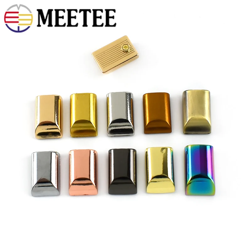 2040Pc9mmBagMetalZipperStopperDecorativeEndClipBuckleRope
