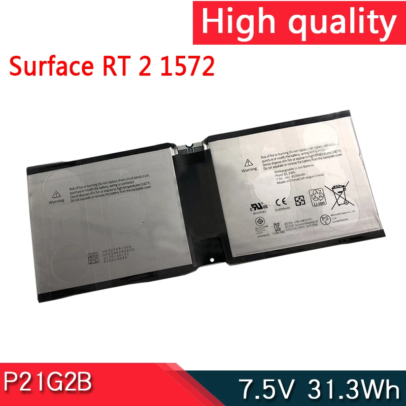 Nuova Batteria Per Laptop P21G2B 7.5V 31.3Wh Per Tablet Pc Microsoft Surface Rt2 1572