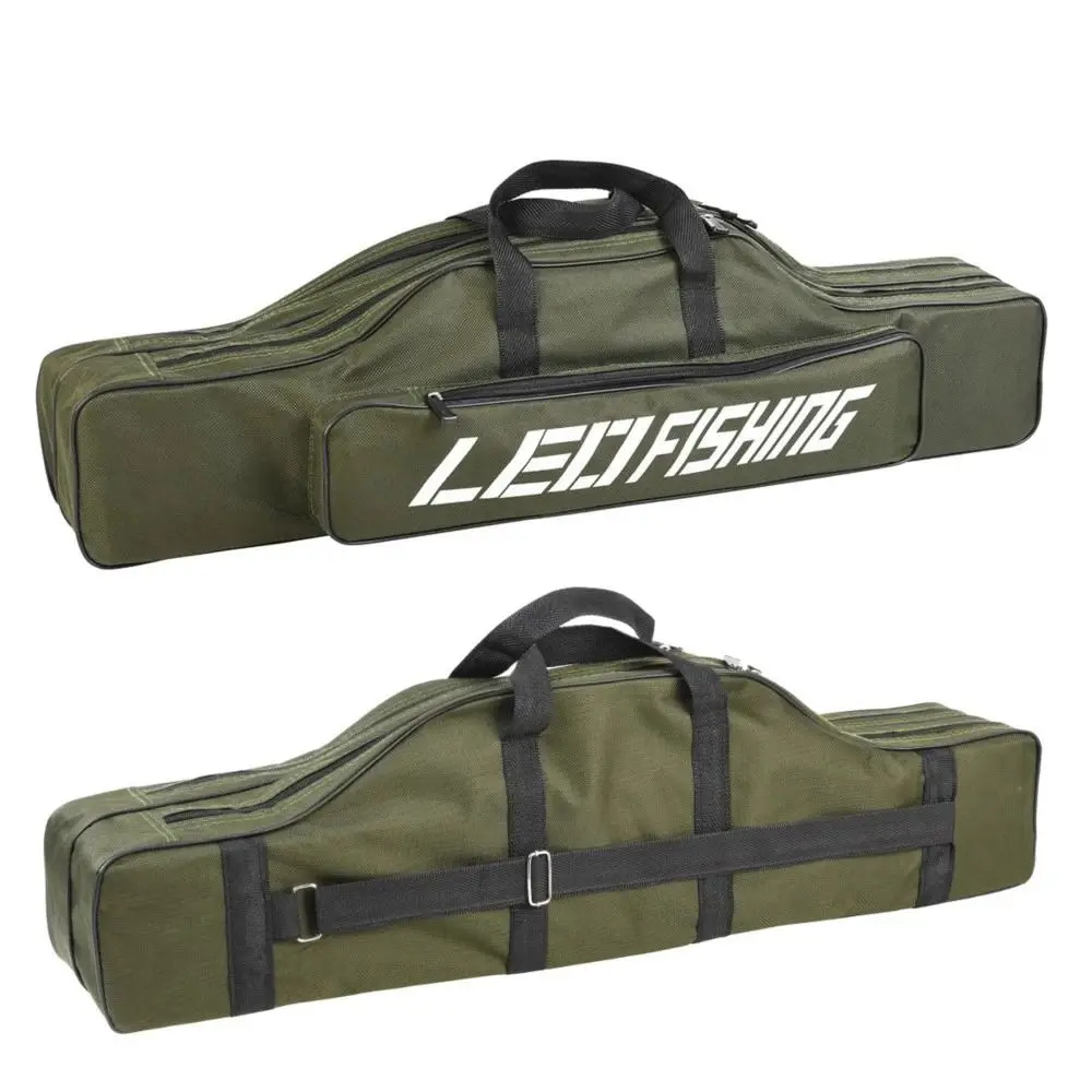 

Сумка для хранения рыболовных инструментов, сумка на плечо для удочек, снастей, двухслойная сумка для рыболовных снастей, сумка для удочек, сумка для катушки