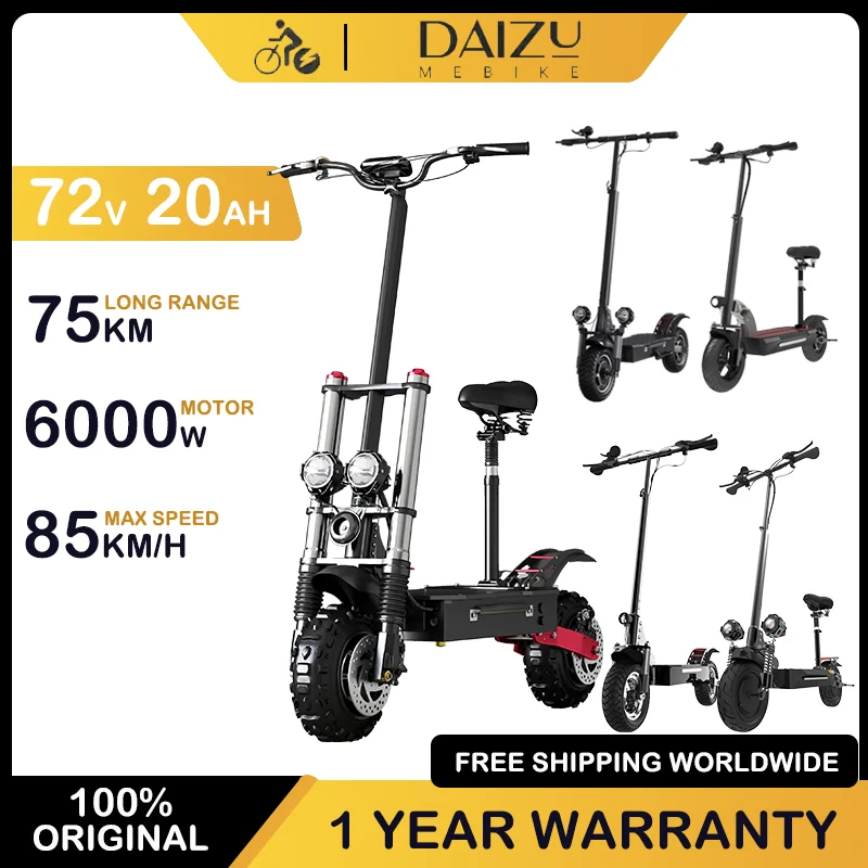 Multiple Models Electric Scooters 45-80KM/H Top Speed Brushless