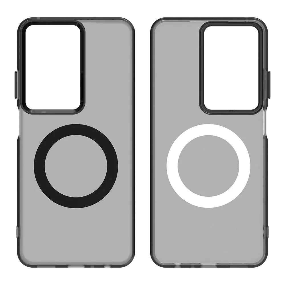 Frosted Clear Slim Protective Magnetic Phone Case