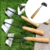 Garden Hoe Weeders Carbon Steel Gardening Hook and Weeding Tool Dual-Purpose Hardened Weeding Hoe for Easily Removing Weeds 2