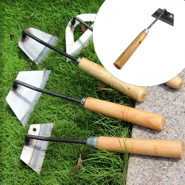 Garden Hoe Weeders Carbon Steel Gardening Hook and Weeding Tool Dual-Purpose Hardened Weeding Hoe for Easily Removing Weeds 2