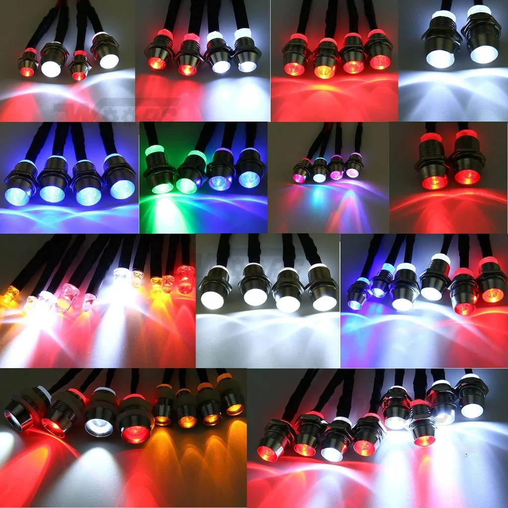 RC LED ライトキットヘッドランプ 1/10 1/8 1/12 RC カート