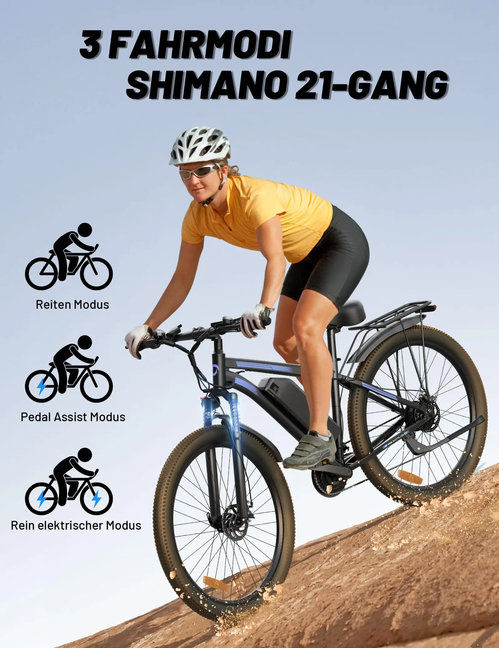 DUOTTS C29 750W 48V 15AH 29 inch Electric City Cargo Road E Bike Electric Hybrid Mountain Dirt Ebike Bike Adult Fatbike