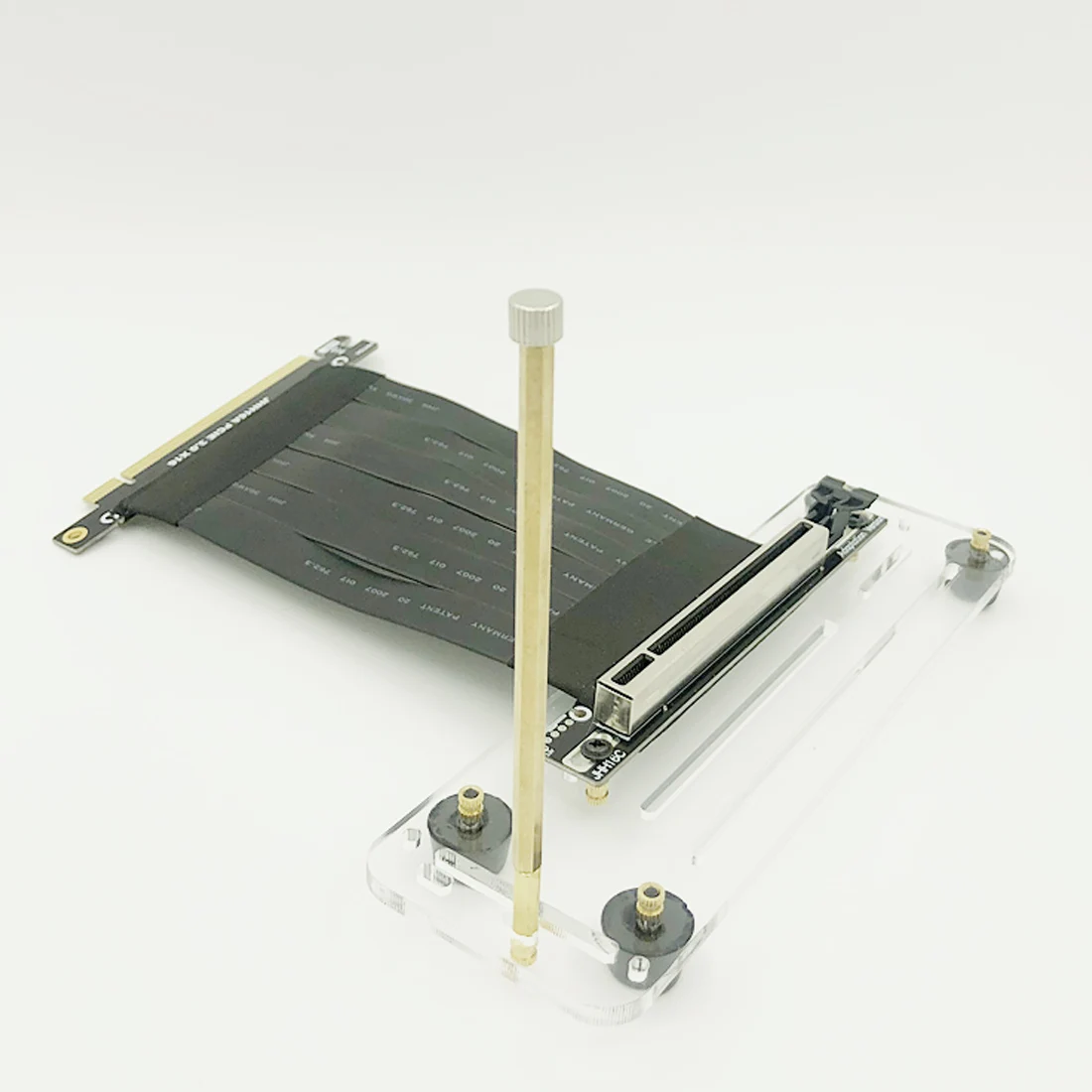 Graphics Card Vertical Kickstand Bracket Transparent Acrylic Base Rubber Support thumbnail 6