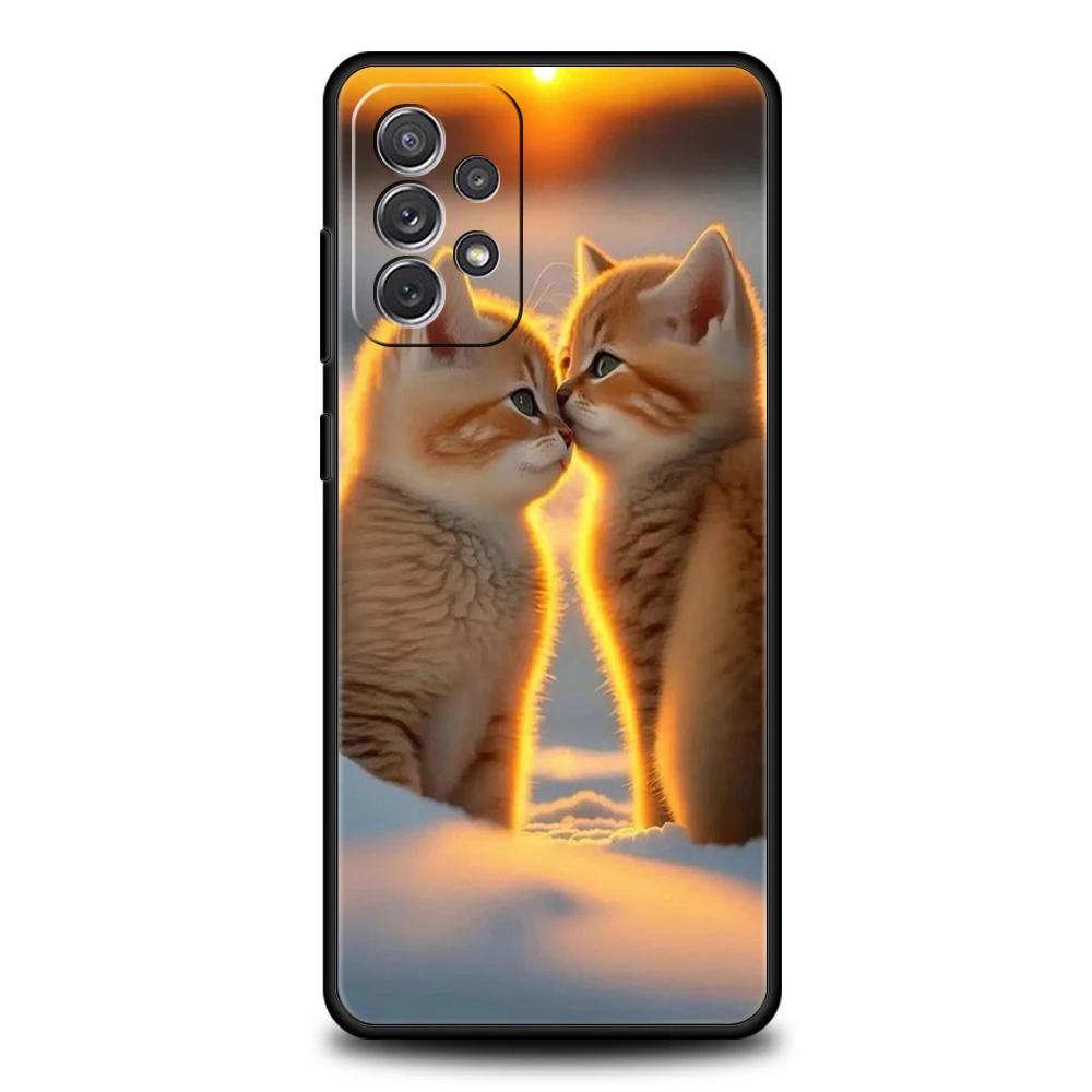 Adorable Kiss Cat Kitten Soft Shell Phone Case