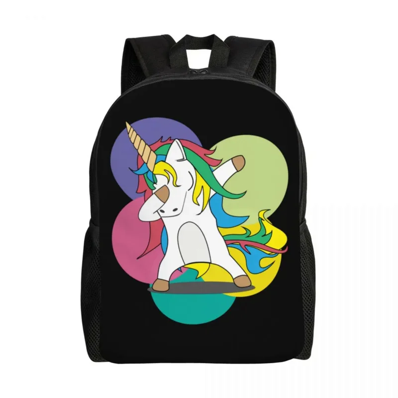 

Дорожный рюкзак с мультипликационным единорогом, школьный портфель для компьютера, Сказочная сказка, миф, лошадь, сумки для любителей дня рождения, студентов колледжей