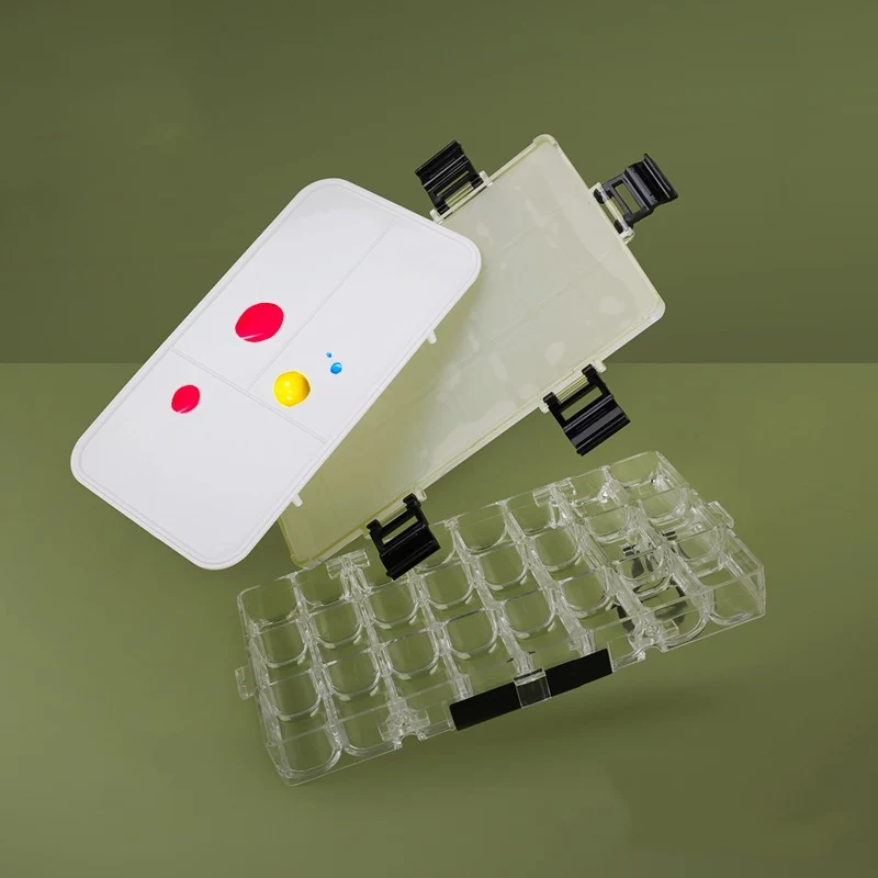 Professional 24/36 Grids Moisturizing Sealed Watercolor Paint Box Empty Portable Paint Palette For Painting Art Supplies