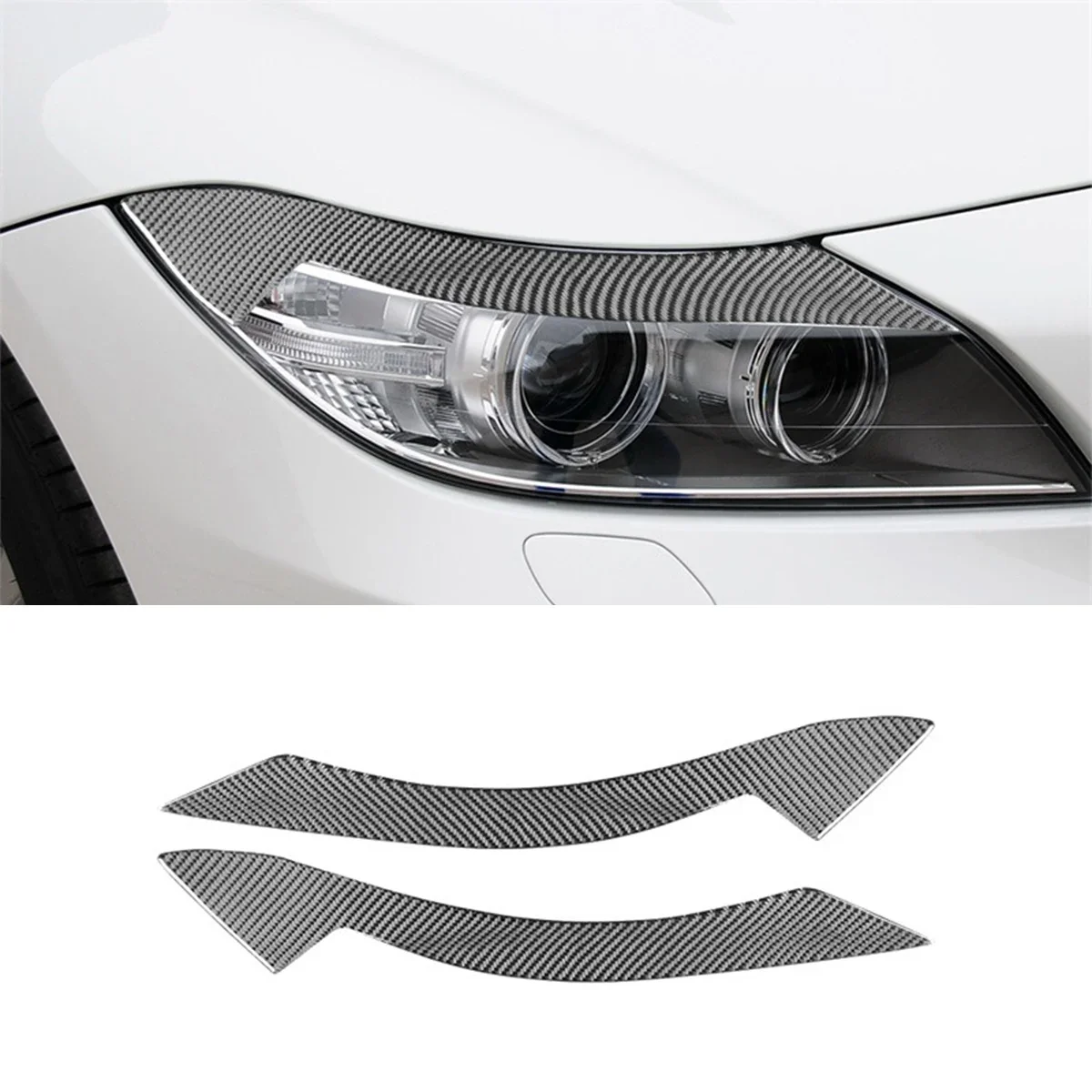 

For Bmw 09-17 Z4 E89 Interior Modification Parts Carbon Fiber Headlight Eyebrow Decoration Car Accessories Ries Car Play Tools