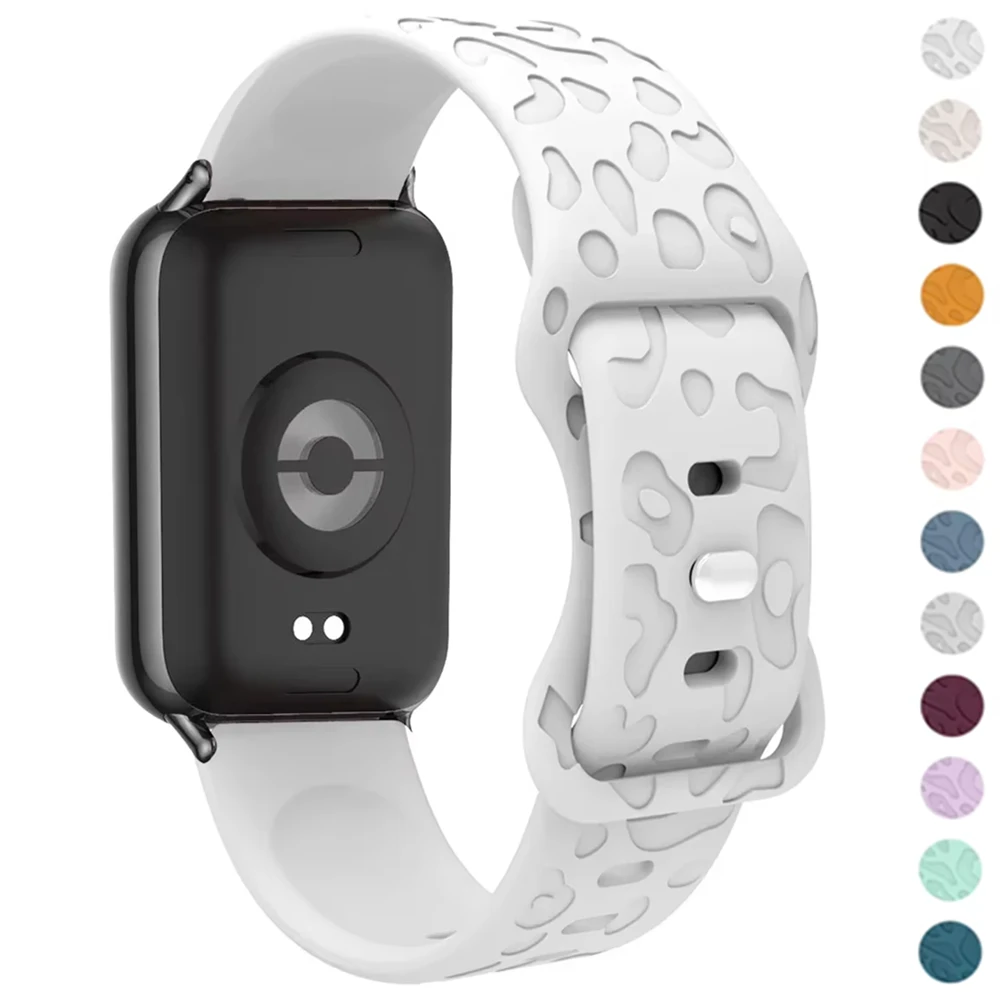 Silicone Leopard Sports Strap Replacement Band - Versatile Fitness Watch Accessory