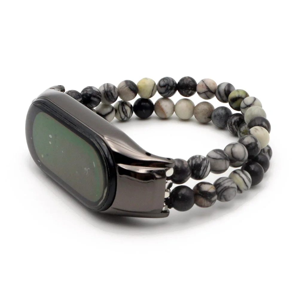 Elegant Agate Bead Elastic Fashion Watch Band