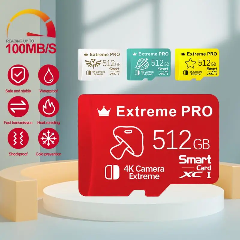 

Оригинальная флэш-карта Micro TF SD, 1 ТБ, карта памяти 128 ГБ, 512 ГБ, высокоскоростная TF-карта, карта памяти для Nintendo switch 3ds