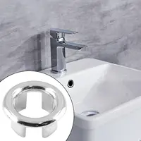 จุกปิดท่อระบายน้ำอ่างล้างหน้าทองเหลือง 1-30 ชิ้น ฝาปิดท่อระบายน้ำเซรามิกสำหรับอ่างล้างหน้า ฝาครอบอ่างล้างหน้าแบบมีรูระบายน้ำตกแต่ง 4