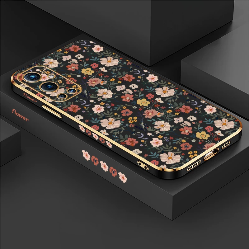 Luxury Soft Silicone Flower Pattern Back Cover Case