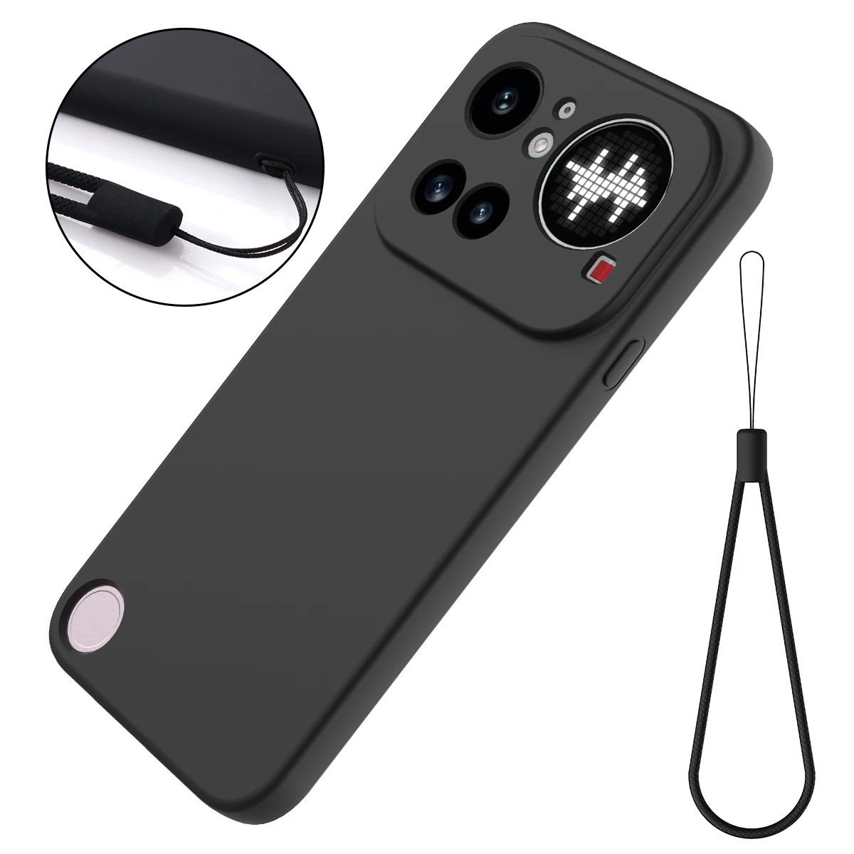 Sleek Matte Bare Silicone Shockproof Case - Ultra-Thin Fashion Cover