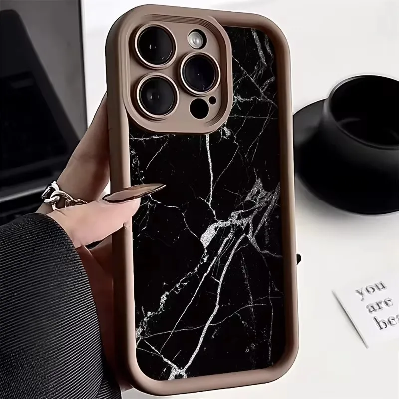 Elegant Oil Painting Gold Soft Phone Case Cover