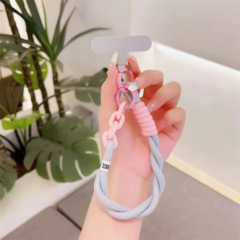 Cute Decorative Mobile Phone Wrist Strap with Anti-Loss Pendant