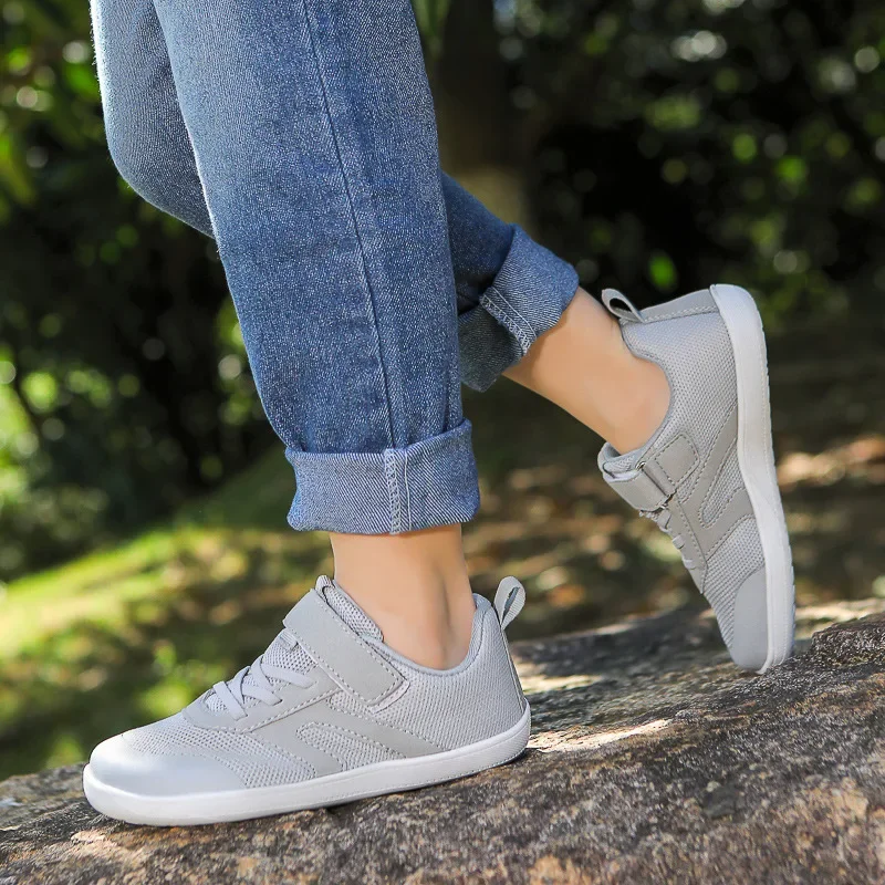 Wide Palm Children's Outdoor Casual Sports Shoes Fitness Anti-slip Breathable Dance Barefoot Rubber Upper dance shoes barefoot walking shoes