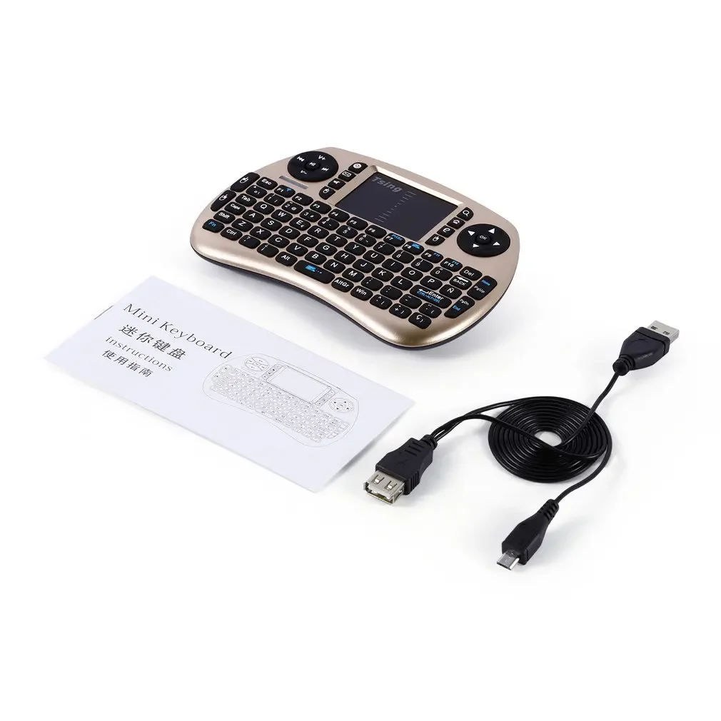 

Handheld Portable Wireless Keyboard Touchpad Multi-media for TV Box Media TV PC Stick Laptop for Raspberry PI PS3 Spanish French