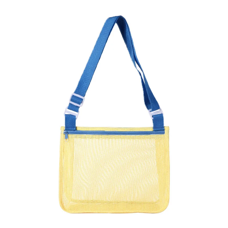 Portable Beach Bag Mesh Swimming Bag for Children Beach Toy Baskets Storage Kids Outdoor Toy Seashell Bags