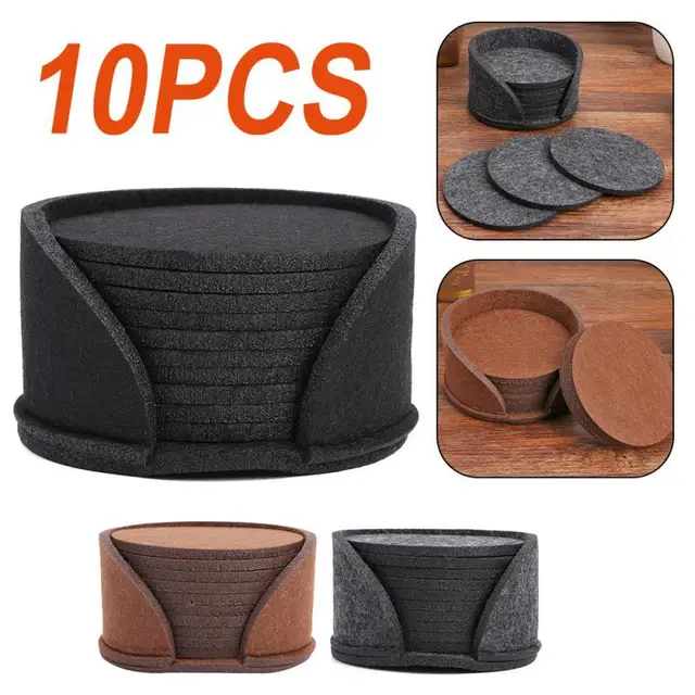 Round Felt Drink Coasters 1