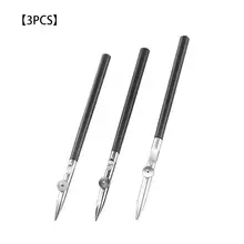 

3pcs Drawing Straight Line Ink Pencil Set Fluid Painting, Adjustable Metal Sentence Pen Art Tools