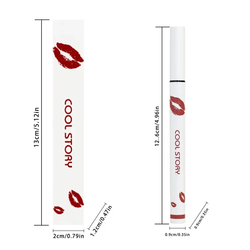 Liquid Lipliner Pencil Matte Soft Lip Liner Stick Long Lasting Lips Cosmetic Tools Quick Drying Smudge Proof Natural Lipstick 6