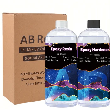 Kit di Resina Epossidica per Adulti e Principianti - Set per Creazioni Artistiche Fai-da-Te, Regalo Perfetto per Donne