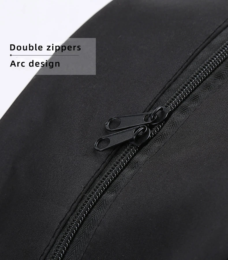 Description Picture 4 of itemYoga Wheel Bag Nylon Black Mandala Flower Yoga Circle Bag Large Capacity Double Zipper Pilates Wheel Backpack Fitness Sport Bag