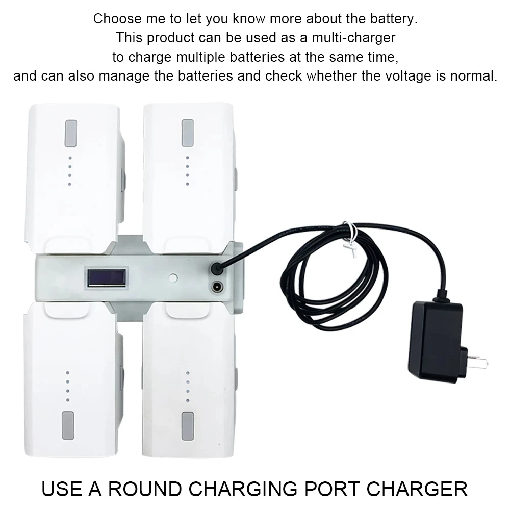 Drone Battery Charger X8SE Drone Smart Charging Manager Multi-Function Battery Maintenance Displayable Power for Fimi X8 SE V2