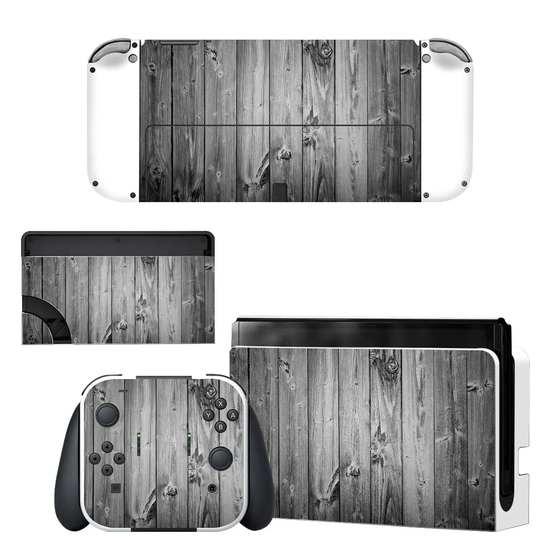 Full Body Protective Cover Skin Art Decals for NS Switch Oled Game Console Controller Decor 1set Starry Colorful Sticker