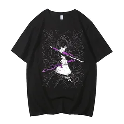 Men's High - Quality Cotton Anime Graphic Tee - Short Sleeve Cartoon Streetwear - S (Black - 92459)