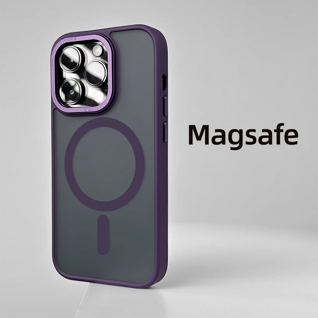 Funda Iphone 13 Pro Max Magsafe  Iphone 12 Cases Max Charger - Luxury  Matte Magnetic - Aliexpress