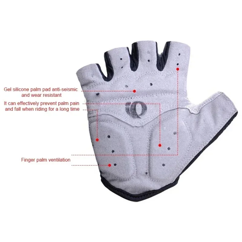 Cycling Gloves Half Finger Gel Anti-Slip Anti-Sweat Road Bike Gloves For Men Mtb Gloves Half Finger Gel Cycling Equipment 4