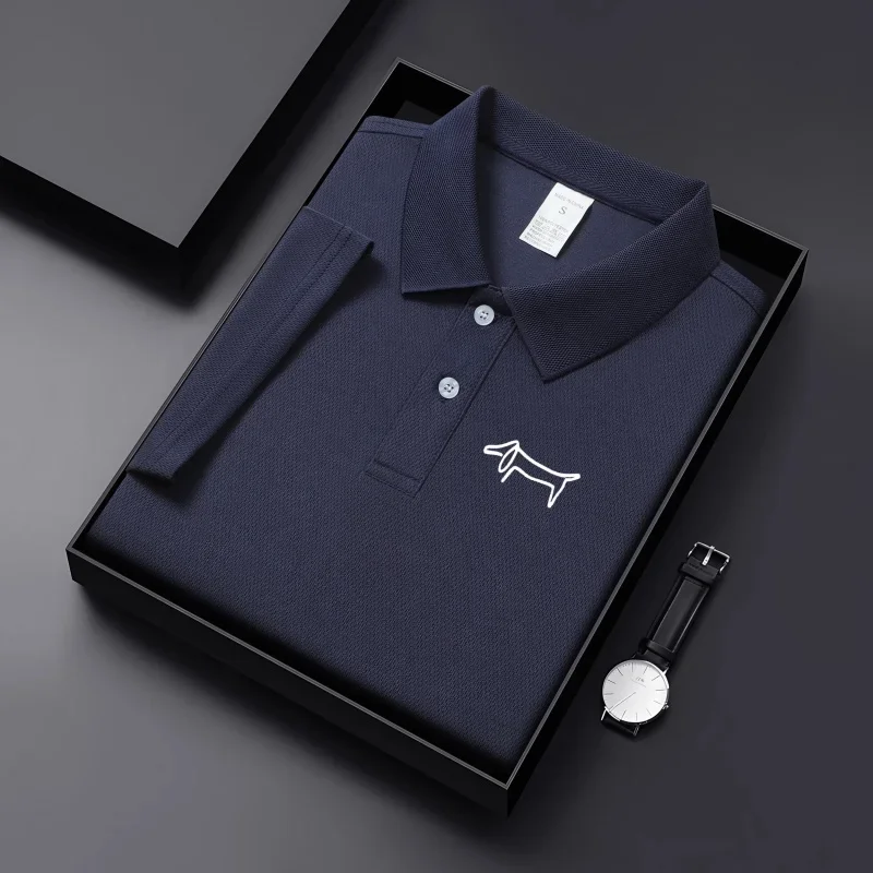 Men's Premium Solid Color Golf Polo Shirt 1