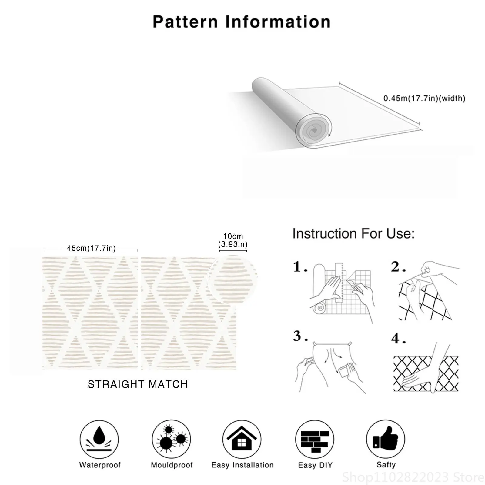 Рисунок 6 - Обои самоклеящиеся в современную полоску