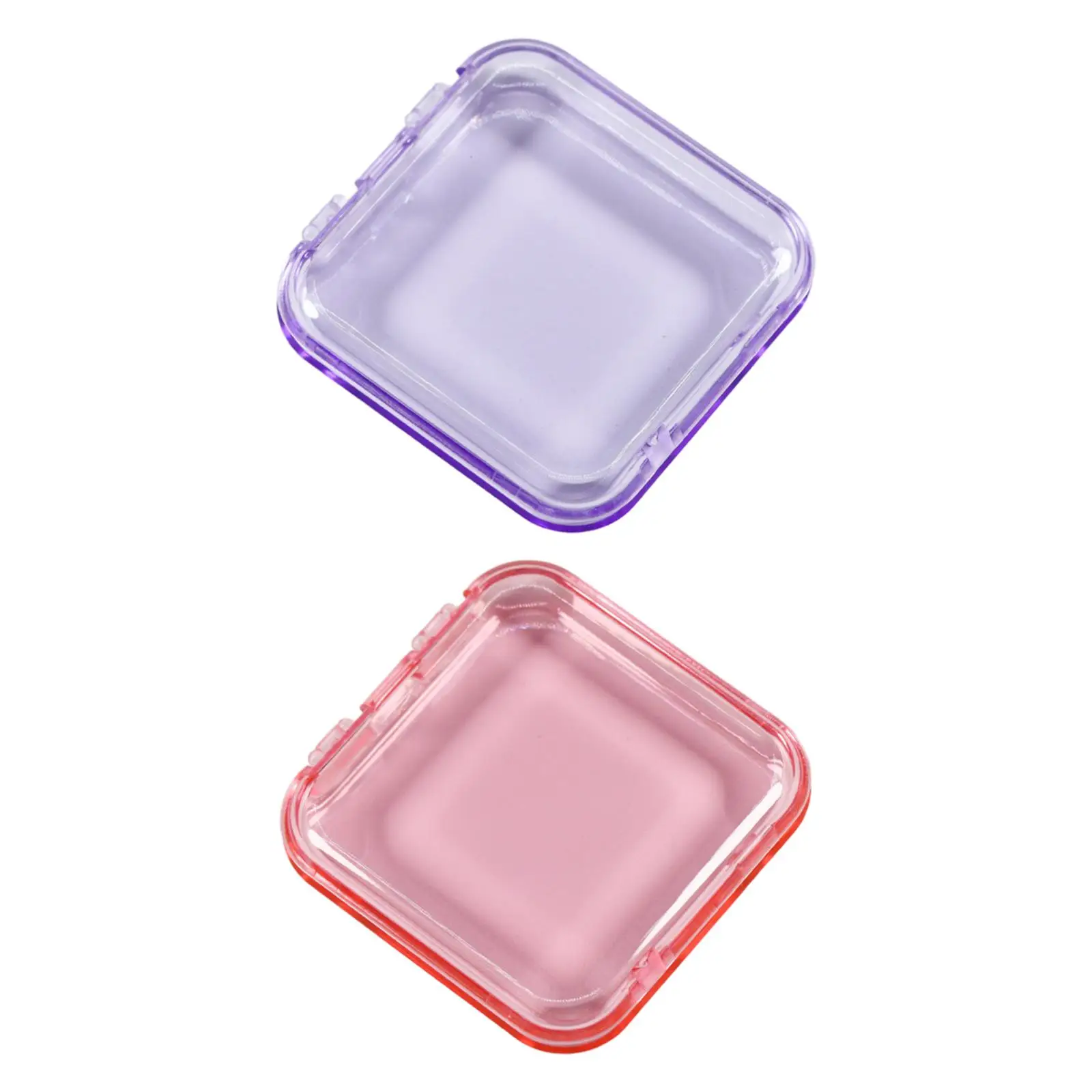 10x Press on Nail Storage Boxes Small Nail Packing Box Nail Tips Display Holder Artificial Nail Display Case for Nail Salon Home