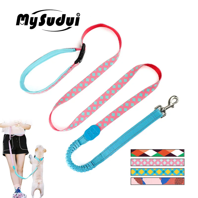 

Soft Dog Leash Running Hands Free Elastic Reflective Training Pet Bungee Lead Leash For Dogs Extendable Strong Leads Pet Leashes