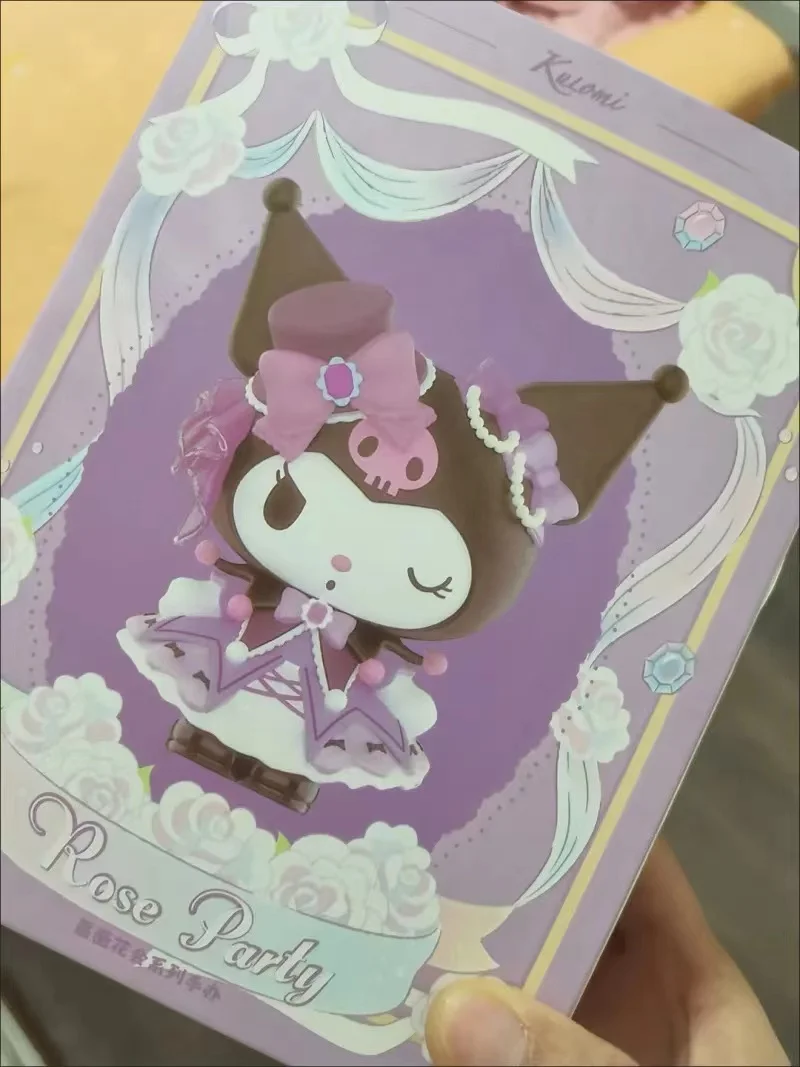Sanrio Kuromi My Melody Anime Figure Rose Party Desktop