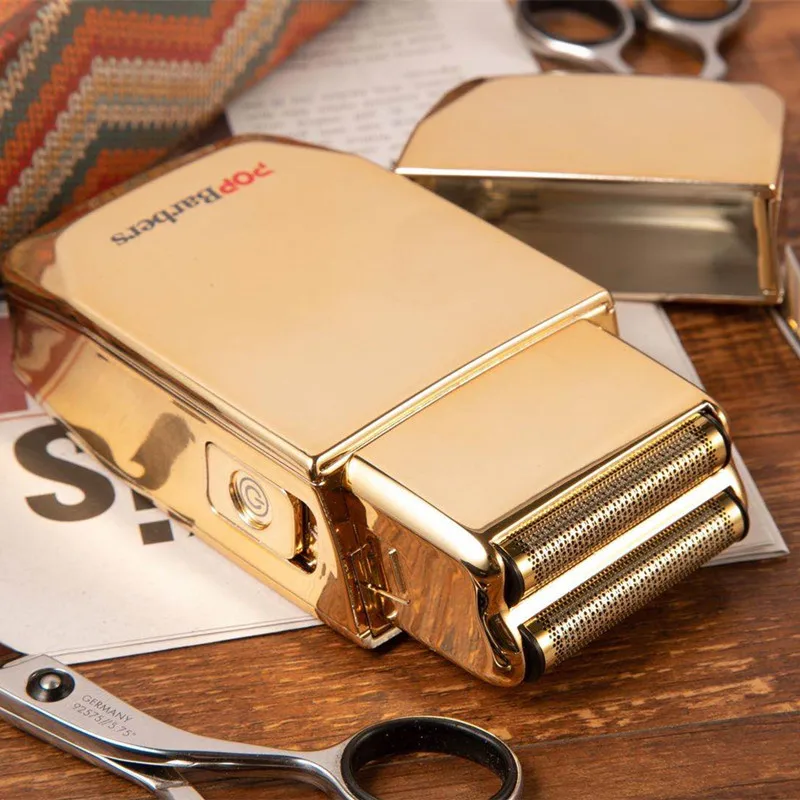 

Professional 9000rpm Pop Barbers P600 Oil Head Electric Hair Clippers Golden Oil Gradient Push Electric Shaver Hair Trimmer