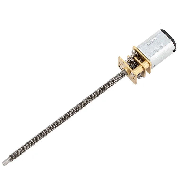 DC 마이크로 감속기 모터, 확장 나사산 샤프트, 소형 모터, 저속, 12-N20, M4 * 100, 3V6V12V