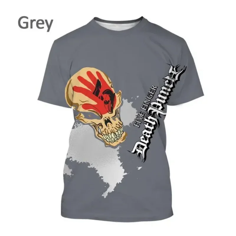 New Pop Metal Band Five Fingers Death Punch 3D Print T-shirt