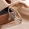 New Arrival Trendy Snake Animal Design Retro Thai Silver Female Bangle For Women Hand Jewellery Accessories Never Fade 2