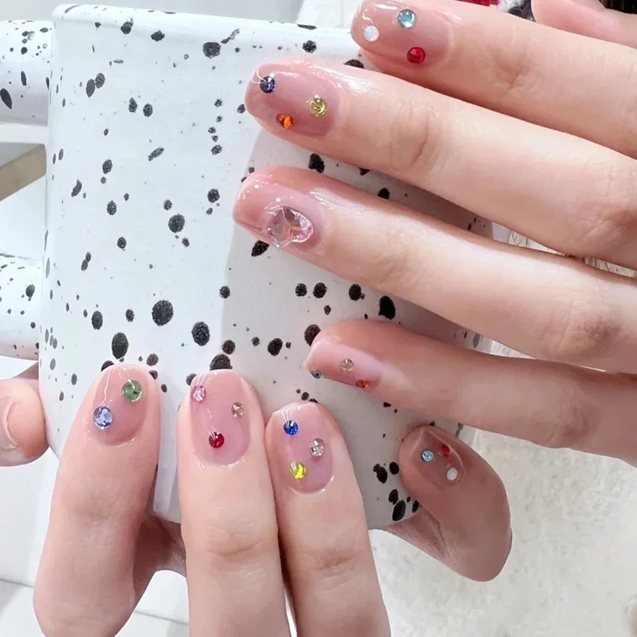 3000개 1.5mm 투명 실버 라인스톤, 플랫백 네일 젬, DIY 네일 아트 장 보관함 포함