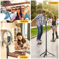 L16 1570mm Wireless Selfie Stick Tripod Stand Foldable Monopod for Gopro Action Cameras Smartphones Balance Steady Shooting Live - Image 6
