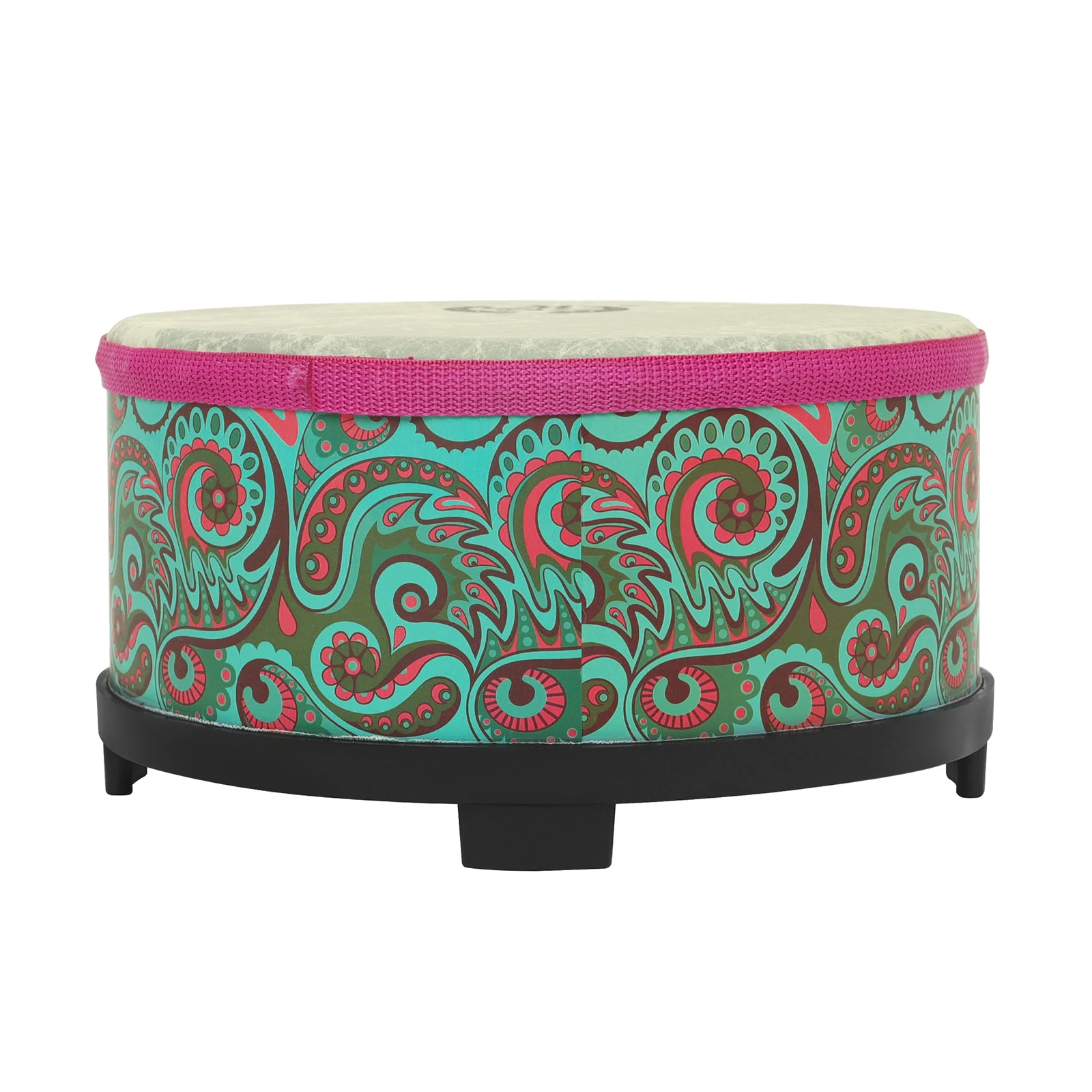 M MBAT Orff Floor Drum 10 inch Double Sided Sheepskin Tambourine With Drumsticks Children Music Initiation Percussion Instrumets