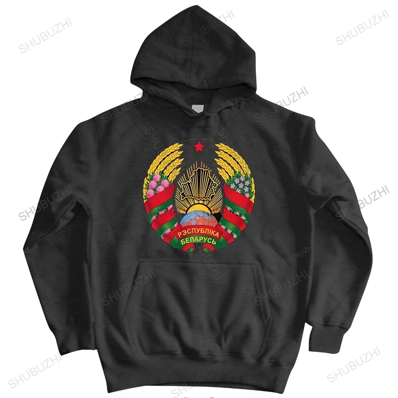 

National Emblem Of Belarus Men sweatshirt Belarusian Pride hoody Printed hoodie Tops Cotton Slim Fit hooded jacket Merchandise