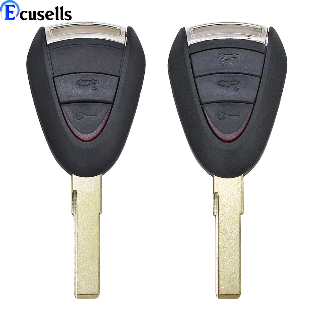 Replacement 2 Button / 3 Button Key Shell CASE For porsche Boxster/Cayman 911/997 Carrera and 911 Targa